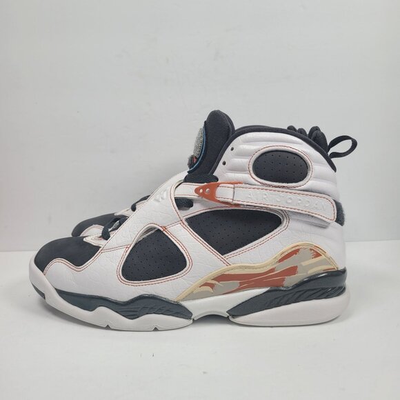 Air Jordan 8 Retro LS 2007 Men's White Black Toes Shoes 317258 104 US Size 11 - Picture 2 of 8